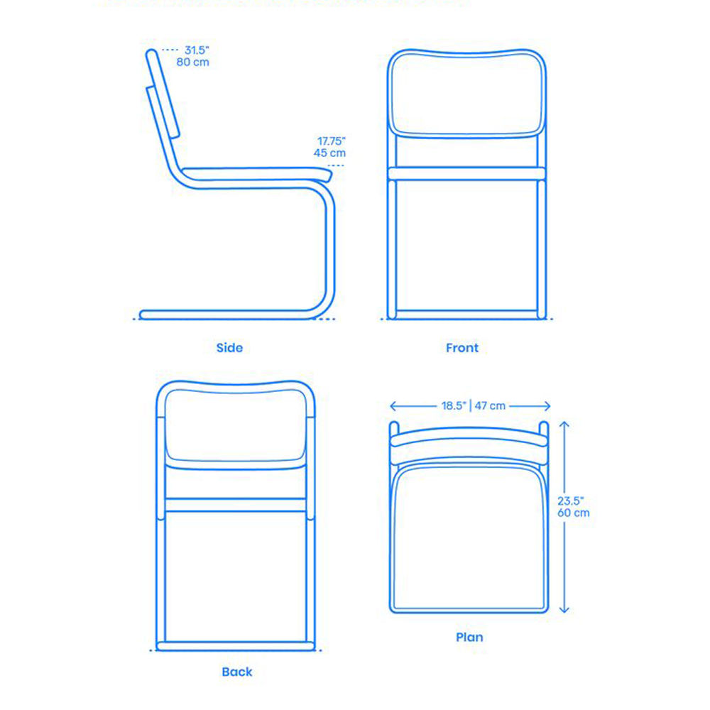 Ghế | CIA_Cesca side